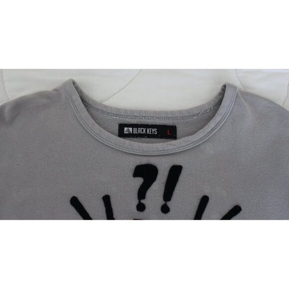 Tweety Bird Split Skull Gothic Sweatshirt, Raised Lettering Tweety, Grey, Large - Picture 6 of 8